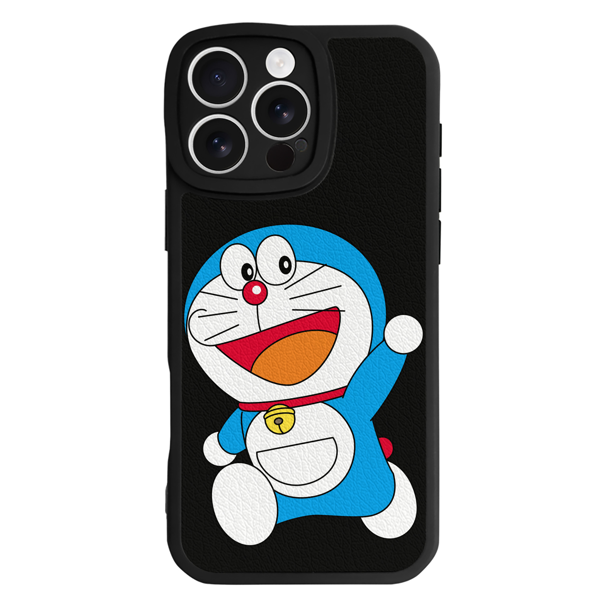 （画像用） ドラえもん Doraemon 【iPhone 16シリーズ対応】シリコンスマホケース（レザー調） 材質：シリコン